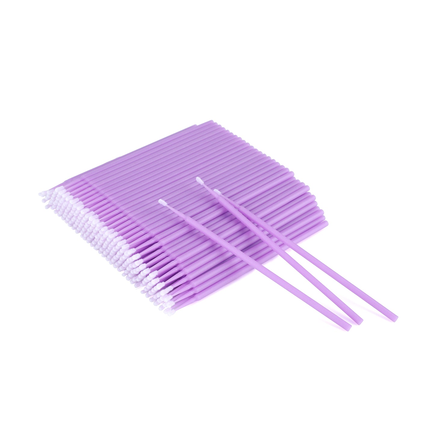G2PLUS 200PCS Micro Applicators Brushes, Light Purple Micro Applicators, Eyelash Extension Applicators for Eyelashes Extensions
