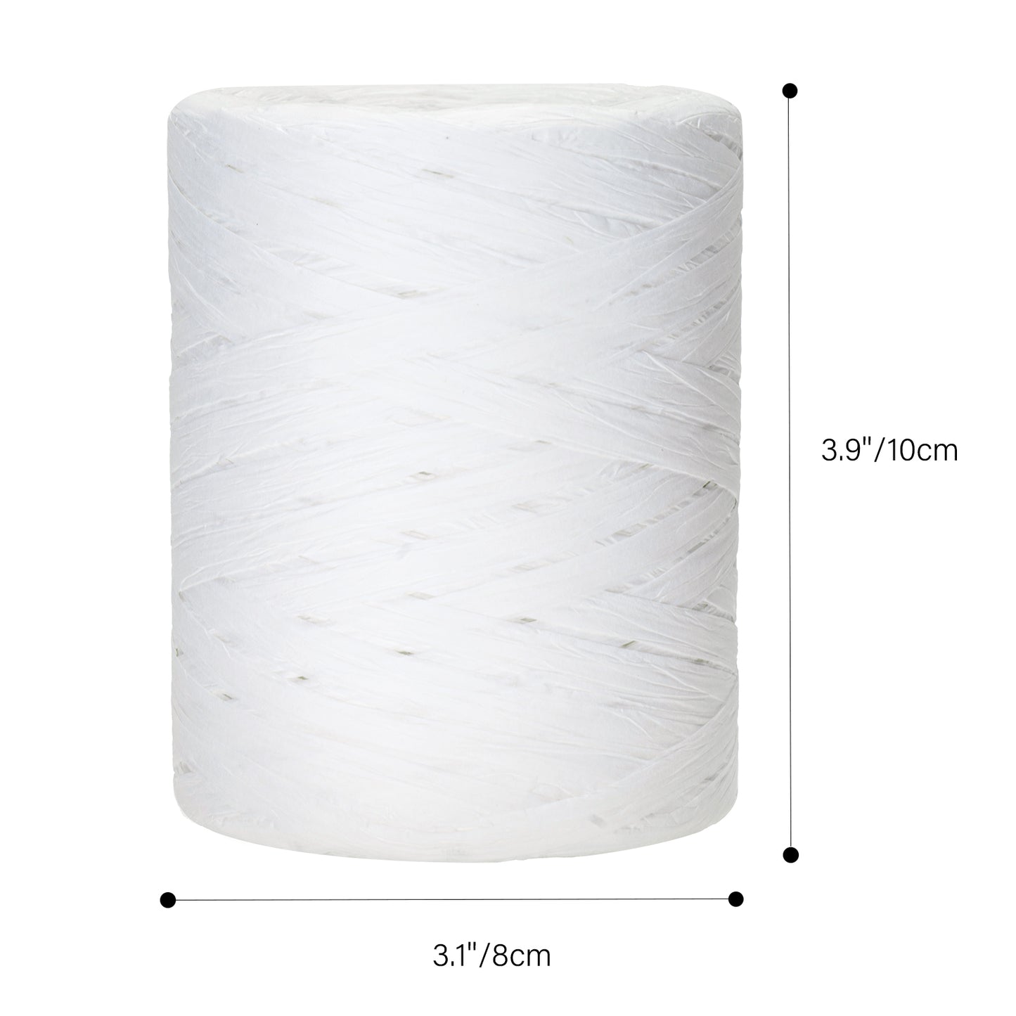 G2PLUS 218 Yards Raffia Paper Craft Ribbon, 1/4 Inch Wide Raffia Ribbon for Gift Wrapping, White Raffia Ribbon Packing Twine String for DIY Arts & Crafts, Crochet Supplies, Christmas Holiday Decor