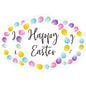 G2PLUS Easter Gift Stickers, 120Pcs Happy Easter Stickers, 2" Round Easter Eggs Labels Stickers, Personalized Easter Decoration Stickers for Gift Wrap, Easter Party, Candy Bags
