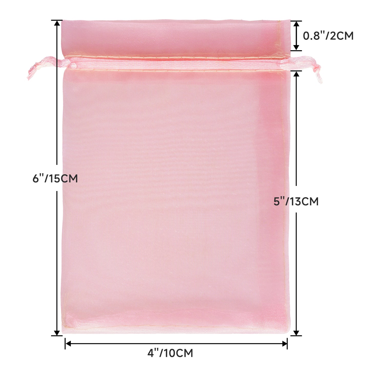G2PLUS 30PCS Blush Pink Oragnza Bags 4x6 In - Drawstring Organza Bags, Sheer Mesh Jewelry Pouches, Candy Gift Wrap Pouches for Christmas, Birthday, Wedding Party Favors
