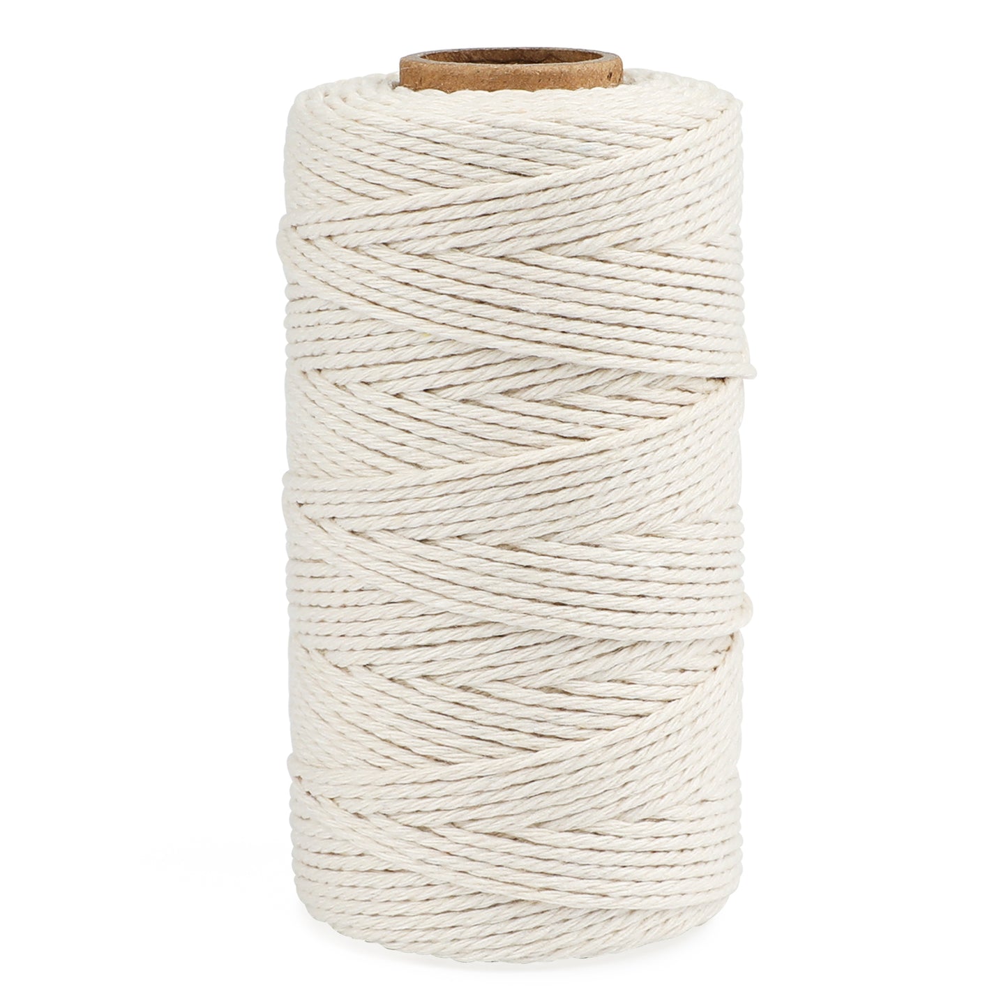 G2PLUS 100M Beige String Twine, 2MM Craft Cotton Thread Durable Twine Perfect for Baking Butchers DIY Crafts and Handmade Arts