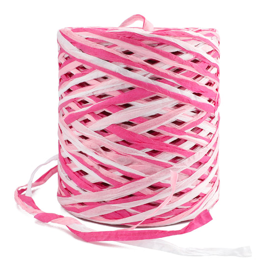 G2PLUS 160M Colored Raffia Paper Ribbon, 3ply Raffia Paper Packaging Ribbons for Crafting String Twine for Gift Box Wrapping