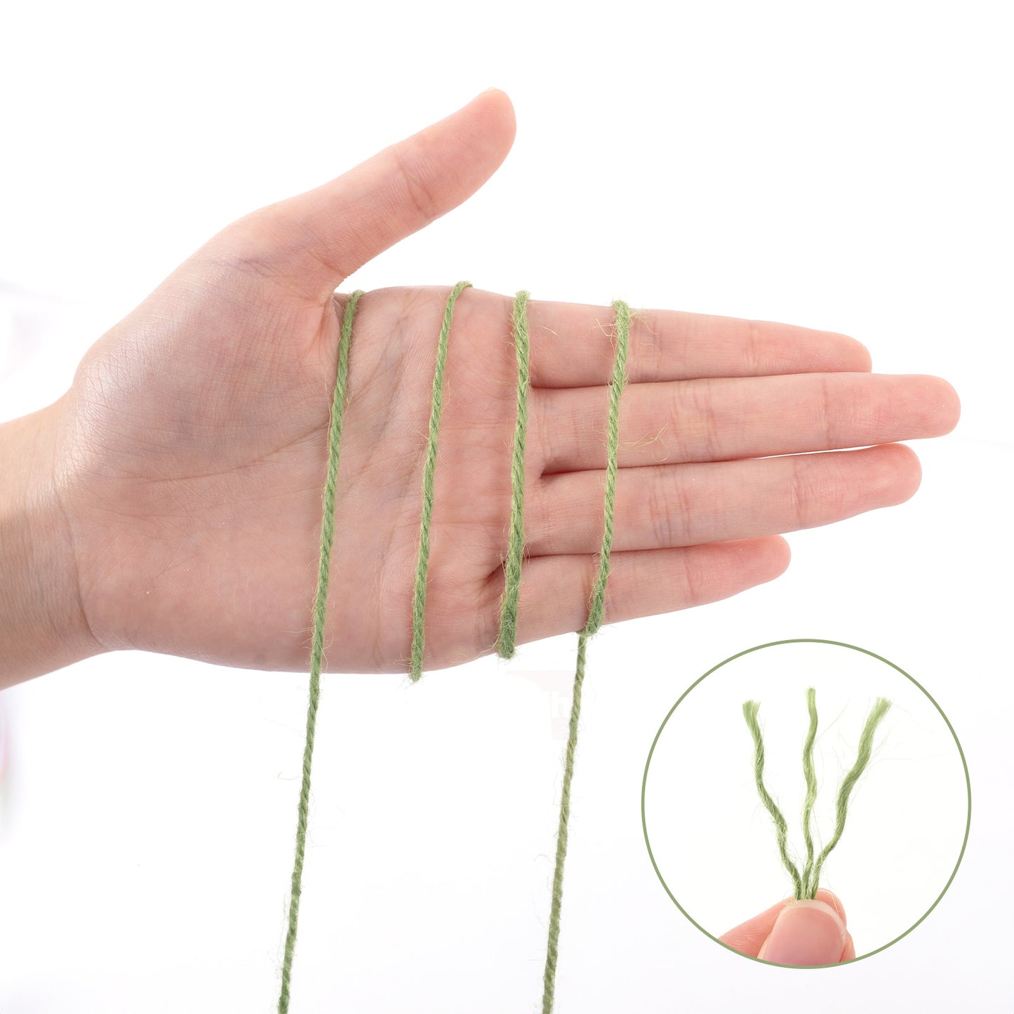 G2PLUS Green Jute Twine - 2mm 328ft Sage Green Jute Twine Twisted String for Gift Wrapping, DIY Arts and Crafts, Home Gardening Decorations