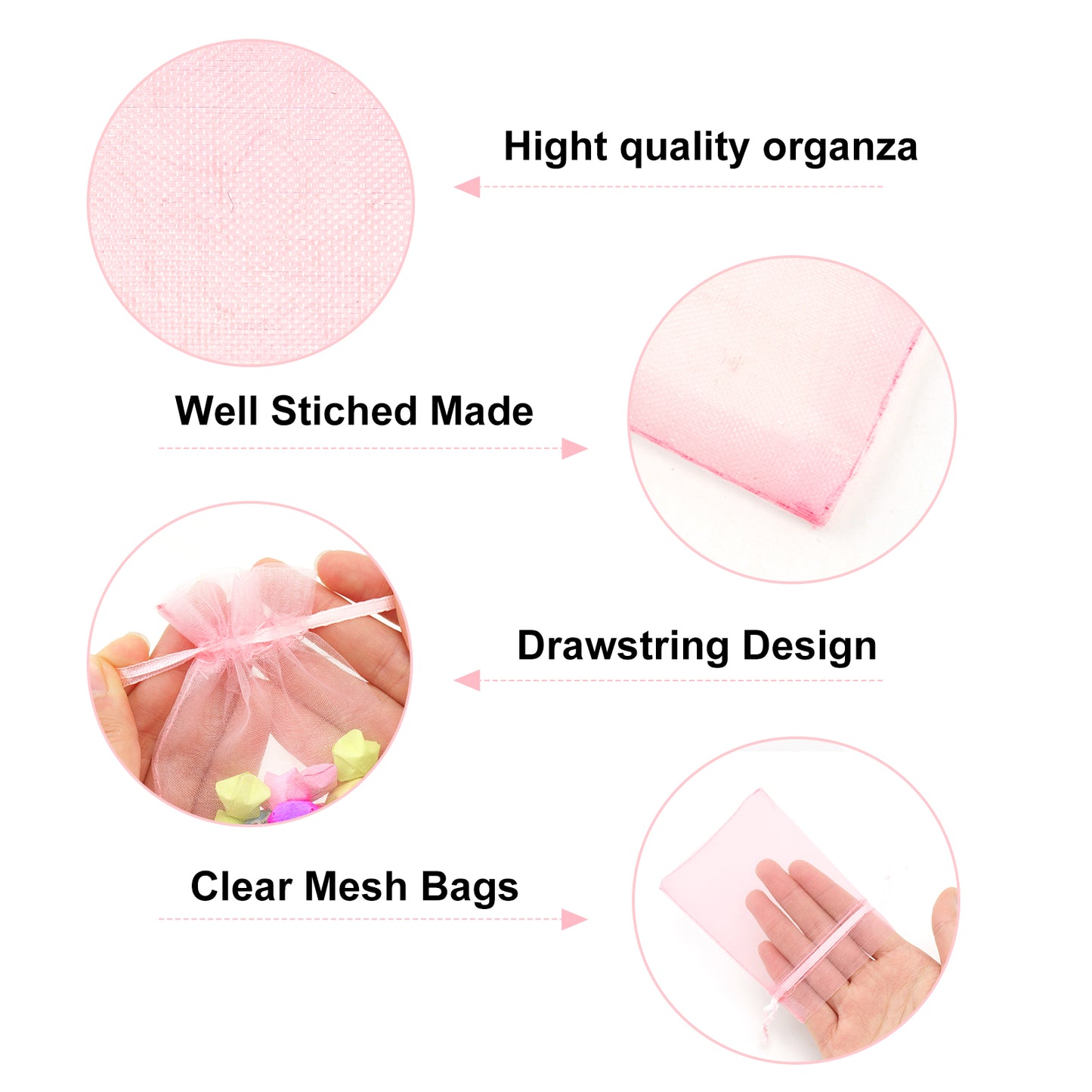 G2PLUS Baby Rosa Organzasäckchen 7x9cm: Klein Geschenk Organzabeutel, Organza Säckchen, 50 Stück Organza-Beutelchen mit Kordelzug Sie als Hochzeit Bonbonsbeutel,Schmuckbeutel Besuche den G2PLUS-Store 4,6 4,6 von 5 Sternen   (615) | Diese Seite durchsuchen