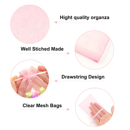 G2PLUS Baby Rosa Organzasäckchen 7x9cm: Klein Geschenk Organzabeutel, Organza Säckchen, 50 Stück Organza-Beutelchen mit Kordelzug Sie als Hochzeit Bonbonsbeutel,Schmuckbeutel Besuche den G2PLUS-Store 4,6 4,6 von 5 Sternen   (615) | Diese Seite durchsuchen