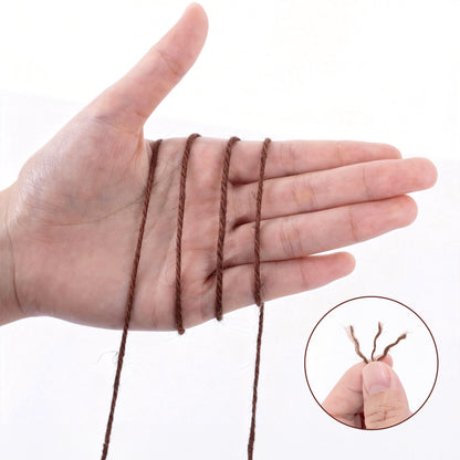 G2PLUS Jute Twine String - 2mm 328ft Coffee Jute Twine Twisted String for Gift Wrapping, DIY Arts and Crafts, Home Gardening Decorations