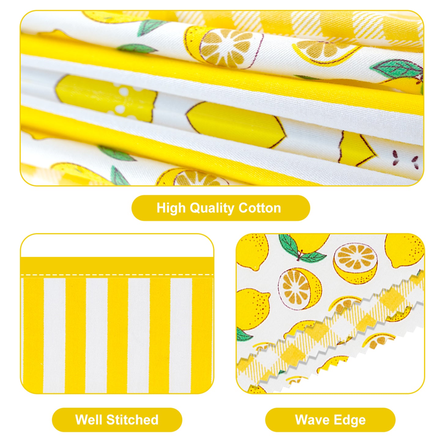 G2PLUS 39Ft Triangle Bunting Banner, 42Pcs Lemon Garland Pennant Banner, Reusable Cotton Triangle Flags Party Decoration for Summer Luau, Pool Party Decor & Beach Theme