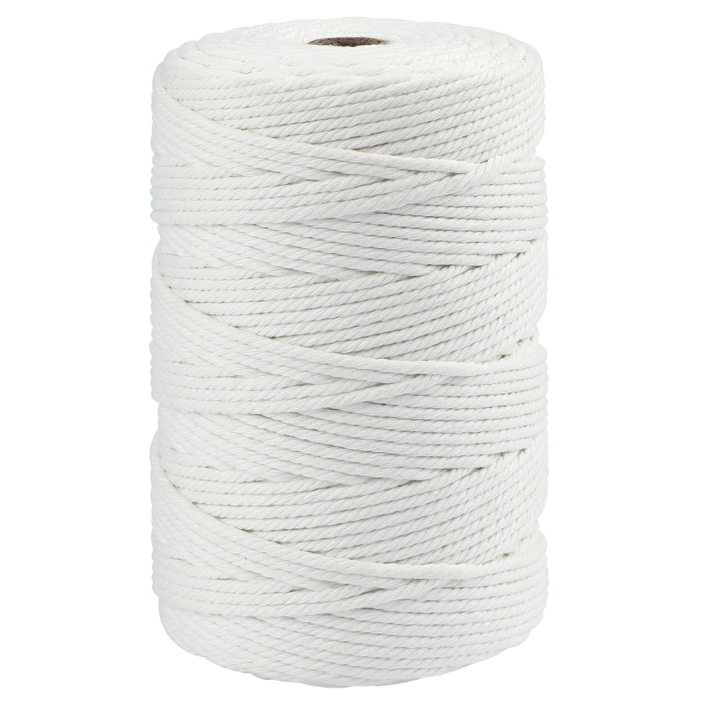 G2PLUS White Macrame Cotton Rope Cord 3MM Craft Cotton Twine String, 200M Durable Bakers Twine for DIY Crafts and Handmade Arts (White)