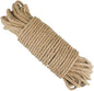 G2PLUS 6MM Thick Jute Rope, 20M Strong Hemp Garden Rope, 4-Ply Jute Twine String for DIY Crafts Arts and Gardening Applications
