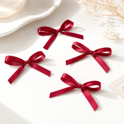 G2PLUS Burgundy Satin Ribbons 10mm: 44m Gift Wrapping Ribbon for Crafting, Christmas, Wedding Party Decoration