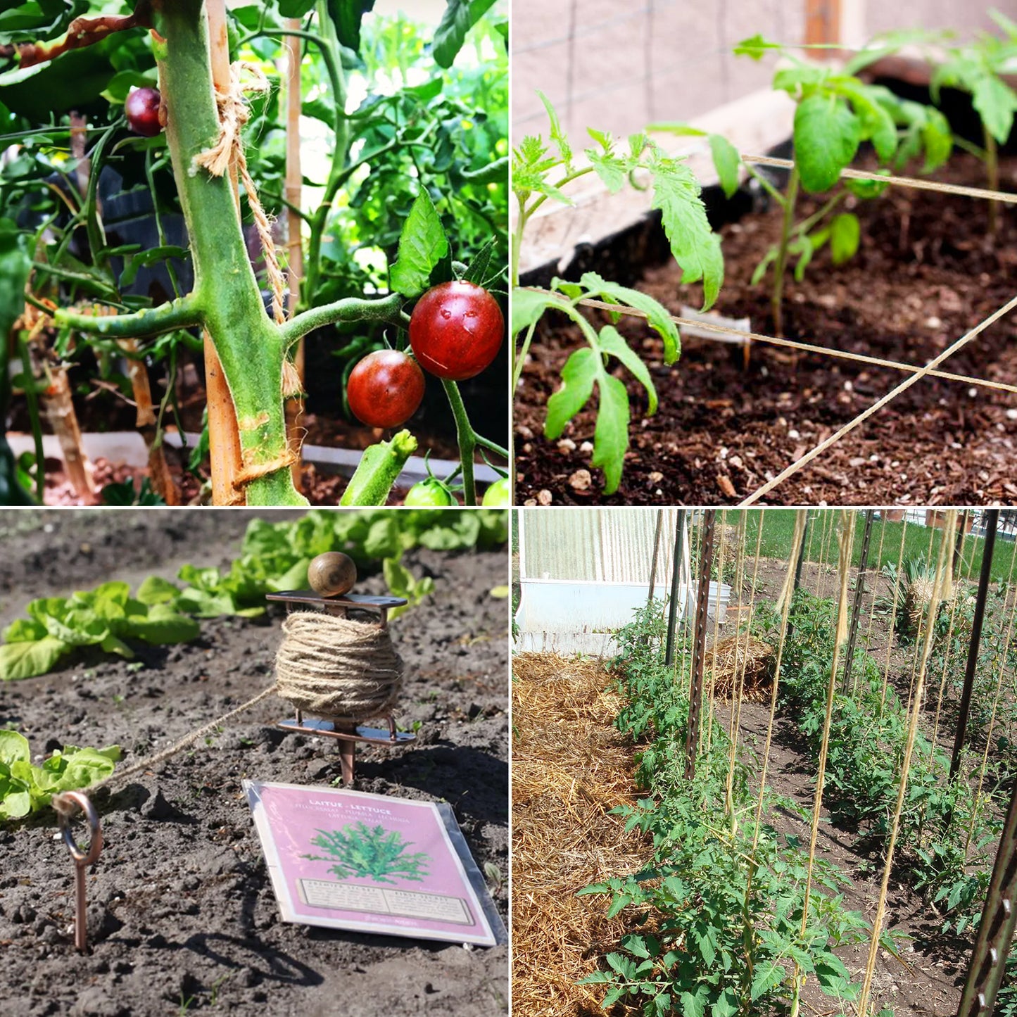 G2PLUS 2mm 2 Ply Natural Jute Twine String, 164Ft Craft Jute Rope Twine for Gift Wrapping, DIY Crafts, Gardening, Handmade Arts Decoration