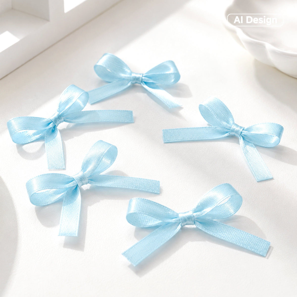 G2PLUS Baby Blue Satin Ribbons 10mm: 44m Gift Wrapping Ribbon for Crafting, Christmas, Wedding Party Decoration