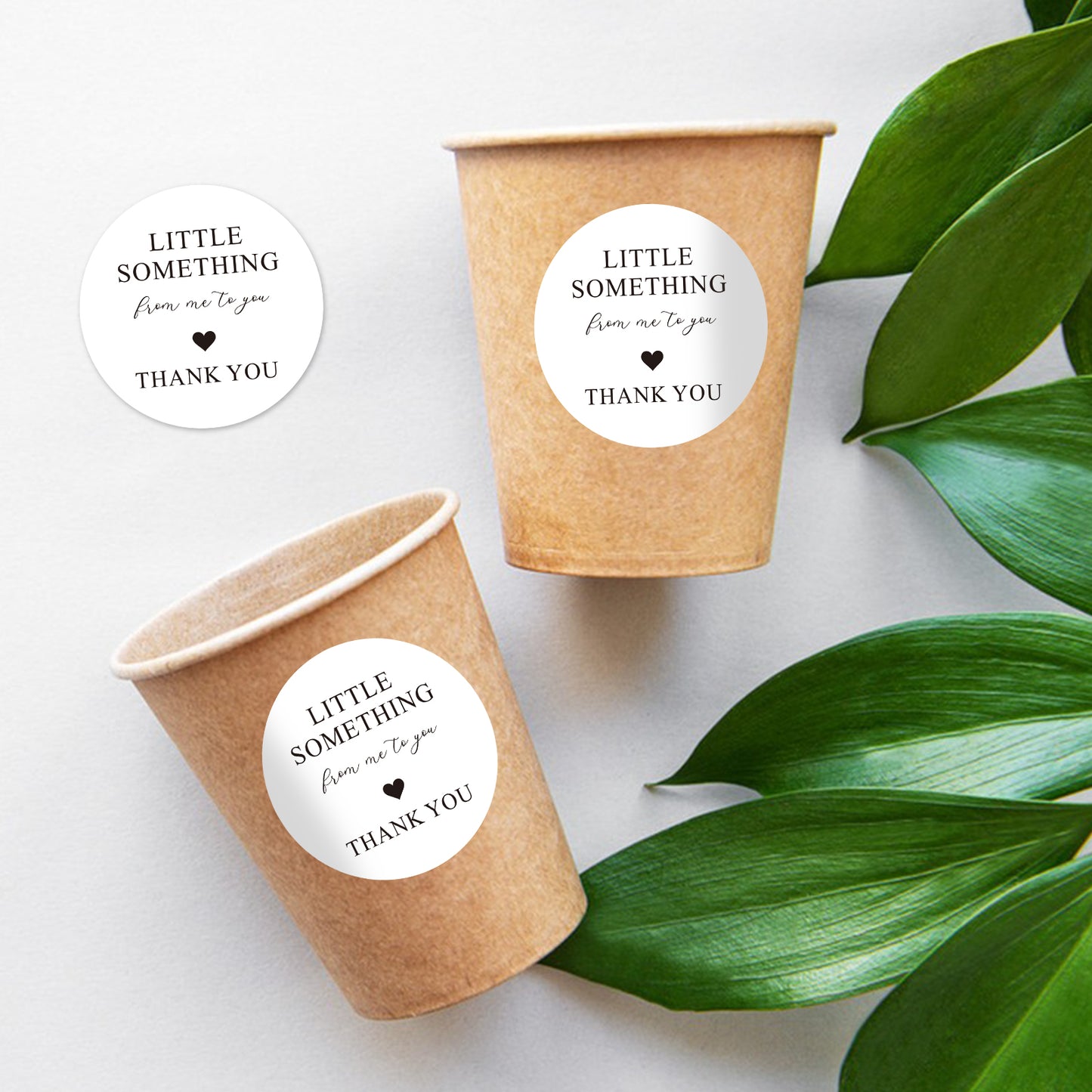 G2PLUS Thank You Gift Stickers, 60PCS Little Something from Me to You Thank You Stickers, 2in Round Thank You Envelope Seal Stickers, Elegant Gratitude Label Sticker for Gift Wrapping, Party Favors