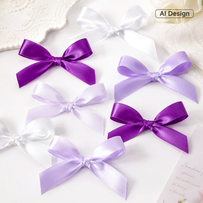 G2PLUS Purple Satin Ribbon for Gift Wrapping, 4 Rolls, 20mm x 22m 88m Total Gift Wrapping Ribbon, Ribbon for Weddings, Baby Showers, DIY Crafts ,Party Decor, Bows, Bouquet Wrapping