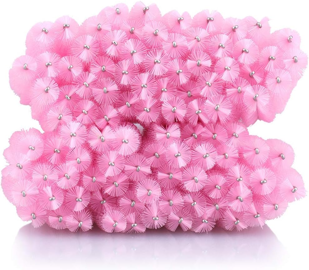 G2PLUS 50 PCS Disposable Eyelash Brushes Spoolies: Pink Crystal