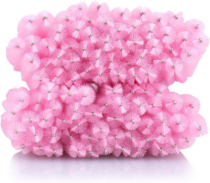G2PLUS 50 PCS Disposable Eyelash Brushes Spoolies: Pink Crystal
