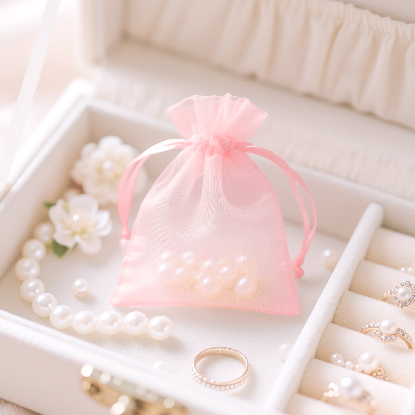 G2PLUS Baby Rosa Organzasäckchen 7x9cm: Klein Geschenk Organzabeutel, Organza Säckchen, 50 Stück Organza-Beutelchen mit Kordelzug Sie als Hochzeit Bonbonsbeutel,Schmuckbeutel Besuche den G2PLUS-Store 4,6 4,6 von 5 Sternen   (615) | Diese Seite durchsuchen