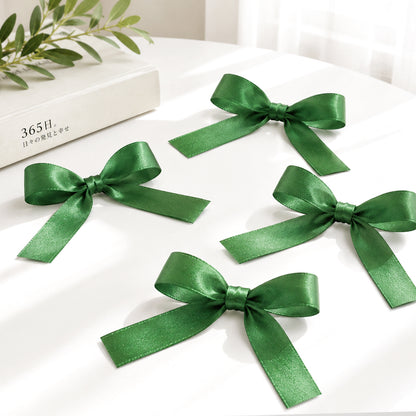 G2PLUS 20mm Dark Green Satin Ribbons, 2 Roll x 22m Gift Wrapping Ribbon for Christmas Wrap, Crafting, Bows Making, Cake Decorating, Birthday and Wedding Party Decoration
