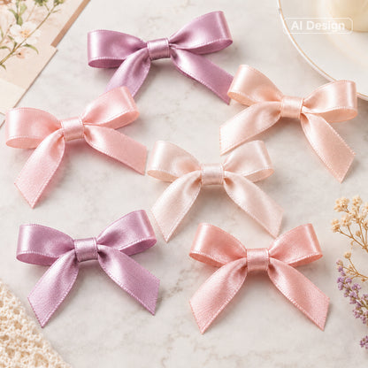 G2PLUS Dusty Pink Satin Ribbon for Gift Wrapping, 4 Rolls, 20mm x 22m 88m Total Gift Wrapping Ribbon, Ribbon for Weddings, Baby Showers, DIY Crafts, Bows, Bouquet Wrapping