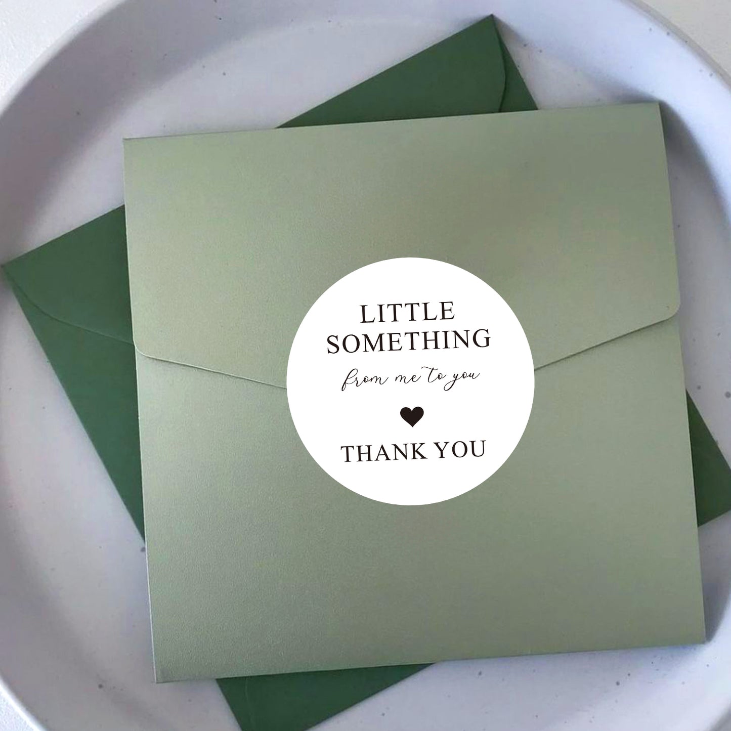 G2PLUS Thank You Gift Stickers, 60PCS Little Something from Me to You Thank You Stickers, 2in Round Thank You Envelope Seal Stickers, Elegant Gratitude Label Sticker for Gift Wrapping, Party Favors
