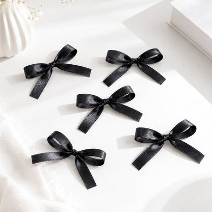 G2PLUS Black Satin Ribbons 10mm: 44m Gift Wrapping Ribbon for Crafting, Christmas, Holloween Party Decoration