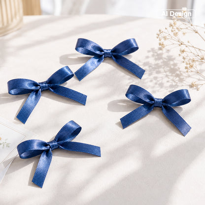 G2PLUS Navy Blue Satin Ribbons 10mm: 44m Gift Wrapping Ribbon for Crafting, Christmas, Wedding Party Decoration