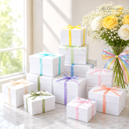 G2PLUS Pastel Satin Ribbon for Gift Wrapping, 12 Rolls, 10mm x 9m 108m Total Gift Wrapping Ribbon, Ribbon for Baby Showers, Weddings, DIY Crafts, Bows, Bouquet Wrapping