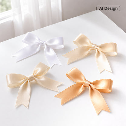 G2PLUS Cream Neutral Satin Ribbon for Gift Wrapping, 4 Rolls, 20mm x 22m 88m Total Gift Wrapping Ribbon, Ribbon for DIY Crafts, Wedding Decorations, Bows, Bouquet Wrapping