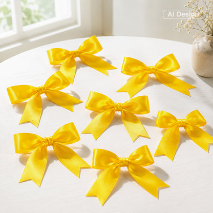 G2PLUS 20mm Gold Yellow Satin Ribbons, 2 Roll x 22m Gift Wrapping Ribbon for Christmas Wrap, Crafting, Bows Making, Cake Decorating, Birthday and Wedding Party Decoration