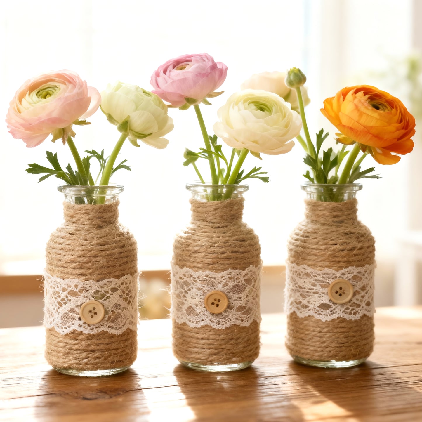 G2PLUS 328FT Jute Twine 2mm 3 Ply Natural Craft Twine String for Gift Wrapping, DIY Crafts, Gardening & Home Use