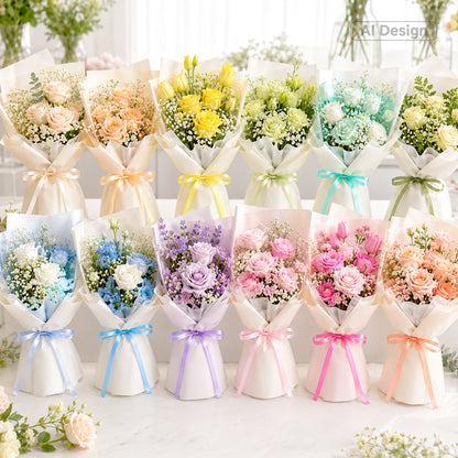 G2PLUS Pastel Satin Ribbon for Gift Wrapping, 12 Rolls, 10mm x 9m 108m Total Gift Wrapping Ribbon, Ribbon for Baby Showers, Weddings, DIY Crafts, Bows, Bouquet Wrapping