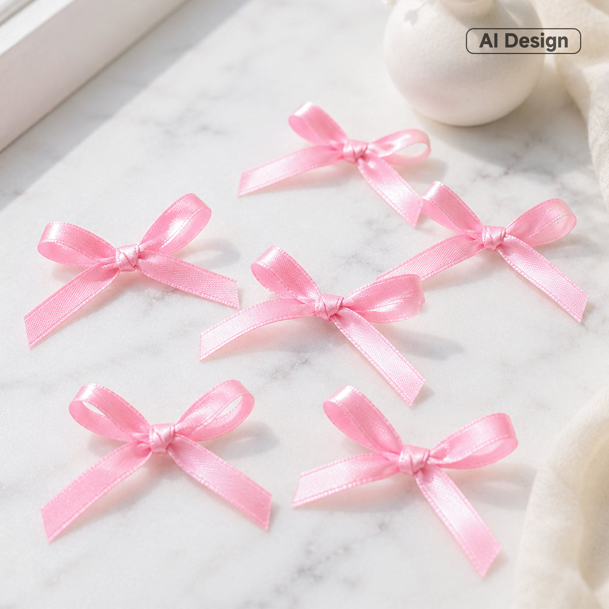 G2PLUS Pink Satin Ribbons 10mm: 44m Gift Wrapping Ribbon for Crafting, Christmas, Wedding Party Decoration