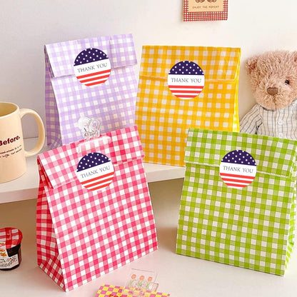 G2PLUS American Thank You Stickers, 500PCS American Flag Stickers, 1 inch Patriotic Gift Stickers, USA Thank You Stickers, Star American Flag Stickers, Thank You Label Stickers Roll for Envelope Seals