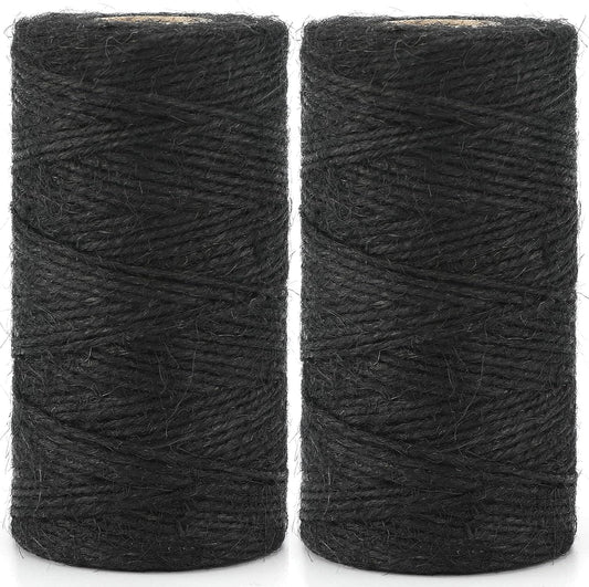 G2PLUS Jute String Twine 2MM, 200M Natural Garden Jute Rope, 3 Ply Art and Crafts Linen String for DIY Craft; Gardening Use