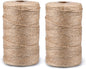 G2PLUS Jute String Twine 2MM, 2x200M Natural Garden Jute Rope, 3 Ply Art and Crafts Linen String for DIY Craft; Gardening Use