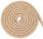 G2PLUS 14MM Jute Hemp Rope, 4-Ply Thick Natural Cord Rope, 10M Brown Jute String Twine for Crafts, Jute Garden Rope for Cat Scratch Post, Garden Decoration