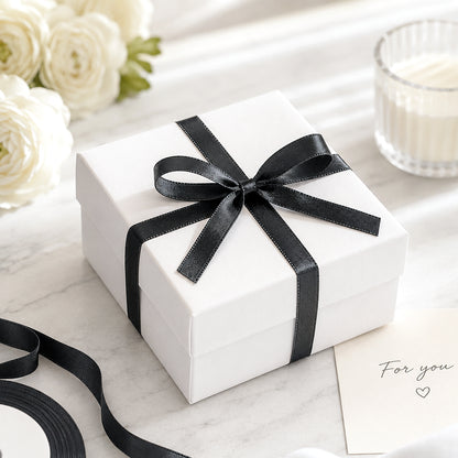 G2PLUS Black Satin Ribbons 10mm: 44m Gift Wrapping Ribbon for Crafting, Christmas, Holloween Party Decoration