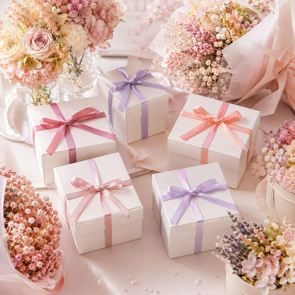 G2PLUS Pink Satin Ribbon for Gift Wrapping, 12 Rolls, 10mm x 9m 108m Total Gift Wrapping Ribbon, Ribbon for Weddings, Baby Showers, DIY Crafts, Bows, Bouquet Wrapping