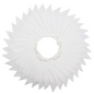 G2PLUS 36PCS Large White Fabric Bunting, Two Layer 10M Lovely Triangle Banner Garlands, 17X19CM Double Side White Large Cotton Pennants for Wedding Birthday Parties Ceremonies Bedrooms