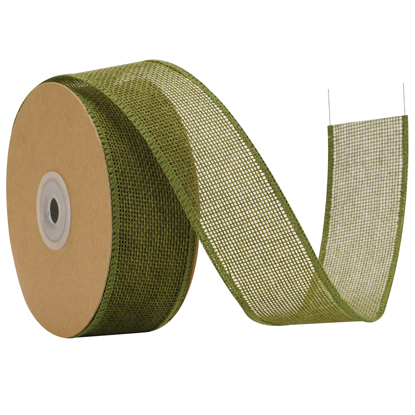 G2PLUS 4cm Wired Burlap Ribbon, Sage Green Wired Ribbon for Crafting,10m Hessian Wired Ribbon for Bows Making, Wired Ribbon for Gift Wrapping, Wired Ribbon for Wreaths, Rustic Wedding Decoration