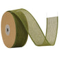 G2PLUS 4cm Wired Burlap Ribbon, Sage Green Wired Ribbon for Crafting,10m Hessian Wired Ribbon for Bows Making, Wired Ribbon for Gift Wrapping, Wired Ribbon for Wreaths, Rustic Wedding Decoration