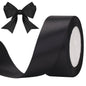 G2PLUS Black Stain Ribbons, 40mm Gift Wrap Ribbon, 22M Ribbons for Gift Wrapping, Halloween Day Decorative Ribbon, Wide Fabric Ribbon, Gift Wrapping Ribbon for Crafting, Halloween Party Decoration