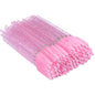 G2PLUS 50PCS Eyelash Mascara Brushes, Disposable Lash Spoolies, Bendable Crystal Mascara Wands for Lash Extensions, Eyebrow Grooming, Makeup Kit, Salon Professional Use