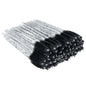 G2PLUS 50PCS Eyelash Mascara Brushes, Black Disposable Lash Spoolies, Bendable Crystal Mascara Wands for Lash Extensions, Eyebrow Grooming, Makeup Kit, Salon Professional Use