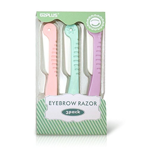 G2PLUS 3 PCS Eyebrow Razor Shaper Cheek Facial Hair Remover Peach Fuzz Shaver Women's Trimmer Shaving Grooming Kit - G2plus