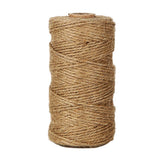 100M Natural Jute Twine String, 2 Ply Packing Bakers Twine, Art and Crafts Linen String for Vintage Tags / Labels Tie; Gardening Use (1 PC) - G2plus