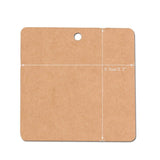 100 PCS Square Hang Tags with String, Kraft Paper Blank Gift Tags with 100 Feet Natural Jute Twine - G2plus
