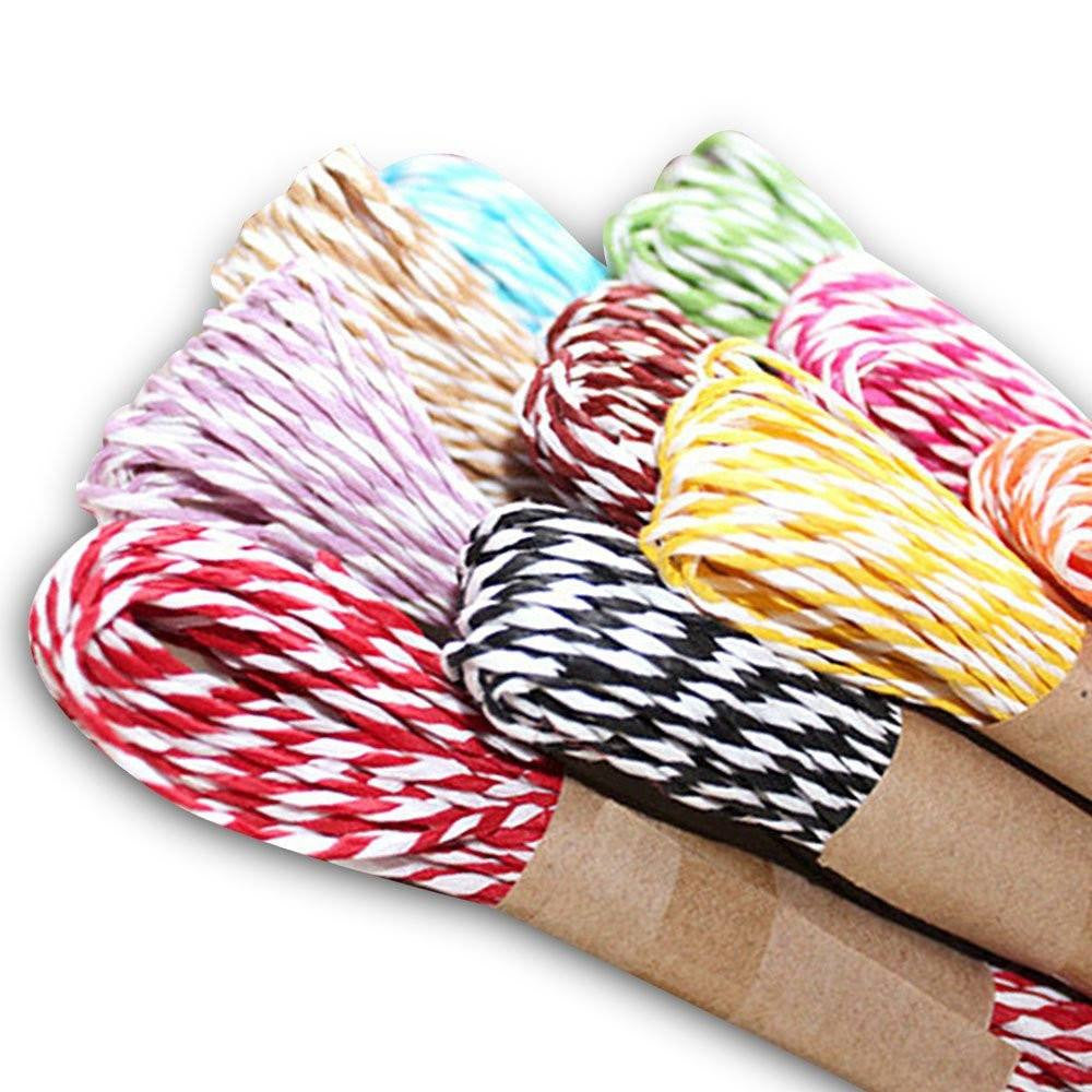Raffia Stripes Paper String For DIY Making,120 Yards (12 Colors) – G2Plus