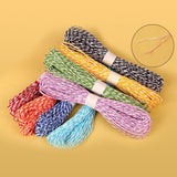Raffia Stripes Paper String For DIY Making,120 Yards (12 Colors) - G2plus