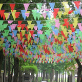 125 Feet Multicolor String Banners Nylon Fabric Pennant Bunting Flags 8'' x 11'' for Festival Party Celebration Events Decorations (GG58001) - G2plus